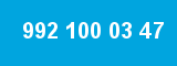 992 100 03 47 992 100 03 47